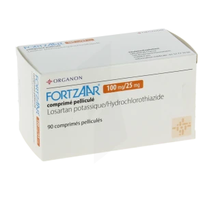 Fortzaar 100 Mg/25 Mg, Comprimé Pelliculé