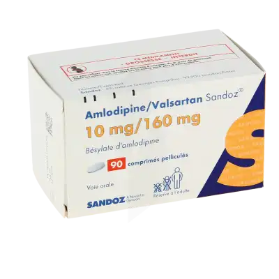Amlodipine/valsartan Sandoz 10 Mg/160 Mg, Comprimé Pelliculé à BRUGES