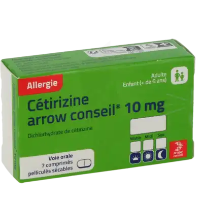 Cetirizine Arrow Conseil 10 Mg, Comprimé Pelliculé Sécable à Saint-Brevin-les-Pins