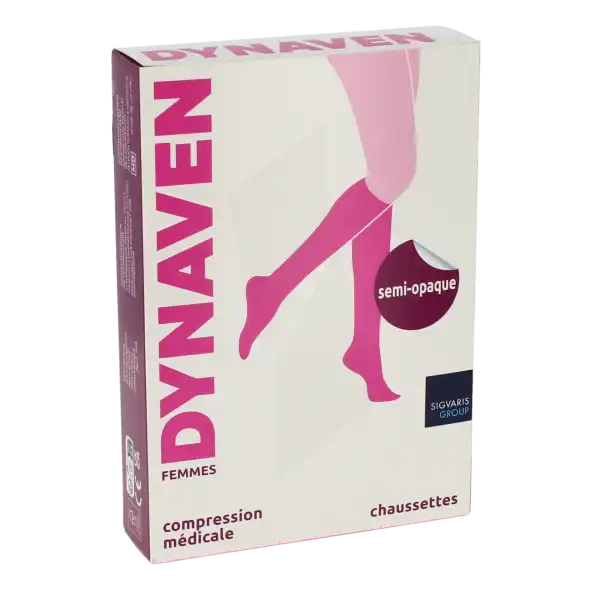 Dynaven Semi-opaque Chaussettes  Femme Classe 2 Beige X Large Normal-