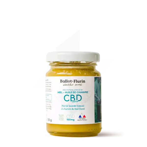 Ballot-flurin Macération De Miel Bio Et Huile De Chanvre Cbd Pot/125g