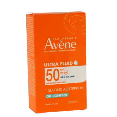 Avène Eau Thermale Solaire Ultra-fluid Oil Control Spf50 + Emulsion Fluide Flacon De 50 Ml à LIVRON-SUR-DROME