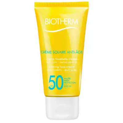 Biotherm Solaire Anti-age Spf50 Crème Fondante Visage Fl Pompe/50ml à JACOU
