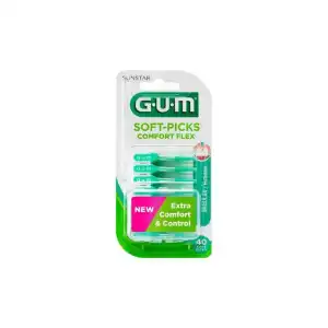 Gum Soft Picks Comfort Flex Pointe Menthe Interdentaire B/40 à VERNOUX EN VIVARAIS