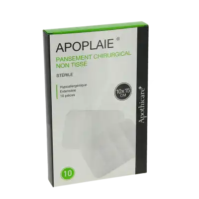 Apothicare Apoplaie Pansement Stérile Non-tissé 10x15 B/10 à CORMEILLES-EN-PARISIS