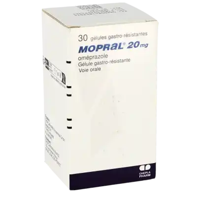 MOPRAL 20 mg, gélule gastro-résistante