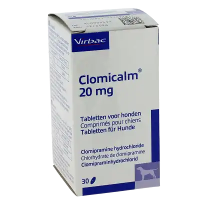 CLOMICALM 20 MG COMPRIMES POUR CHIENS, Comprimé