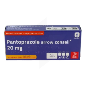 Pantoprazole Arrow Conseil 20 Mg, Comprimé Gastro-résistant