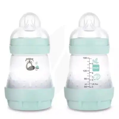 Mam Easy Start Nature Biberon TÉtine DÉbit 1 Aqua 160ml B/2 à Saint-Chef