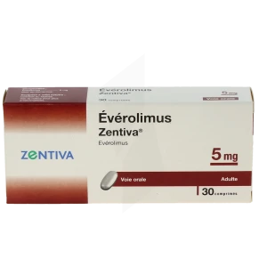 Everolimus Zentiva 5 Mg, Comprimé