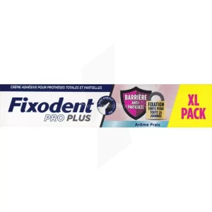 Fixodent Pro Plus Barriere Anti-particules Cr Adhésive Frais T/57g