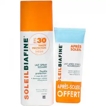 Soleilbiafine SPF30 Lait Solaire Spray/200ml + Après-soleil