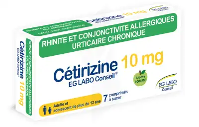 Cetirizine Eg 10 Mg, Comprimé à Sucer à UGINE