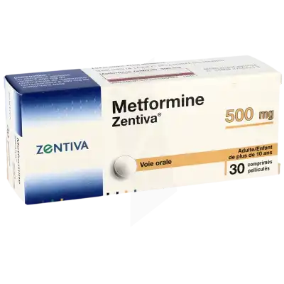 Metformine Zentiva 500 Mg, Comprimé Pelliculé à Bordeaux