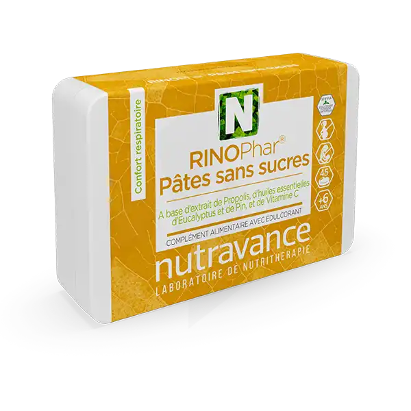 Nutravance Rinophar Sans Sucre Pâtes B/45