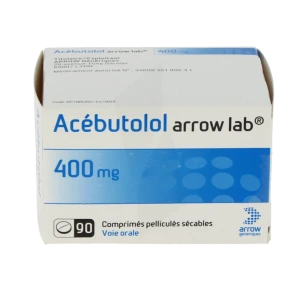 Acebutolol Arrow Lab 400 Mg, Comprimé Pelliculé Sécable