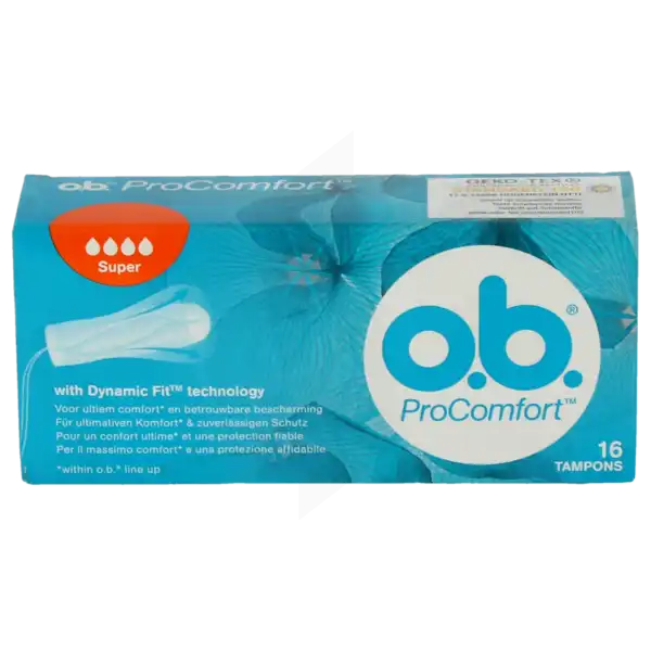 O.b. Procomfort Super 16 Tampons