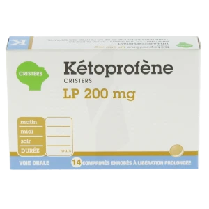 Ketoprofene Cristers Lp 200 Mg, Comprimé Enrobé à Libération Prolongée