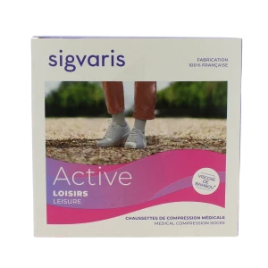 Sigvaris Active Loisirs New Chaussette Classe 2 Femme Noir Long M