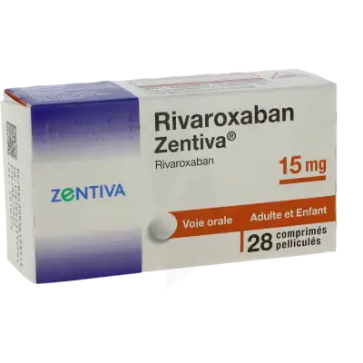 RIVAROXABAN ZENTIVA 15 mg Cpr pell Plq/28