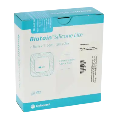 Biatain Silicone Lite Pansements Hydrocellulaire Alvéolé 7,5x7,5cm B/10 à Annecy