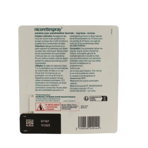 Nicorettespray 1 Mg/dose, Solution Pour Pulvérisation Buccale
