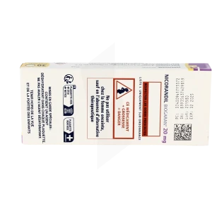 Nicorandil Biogaran 20 Mg, Comprimé