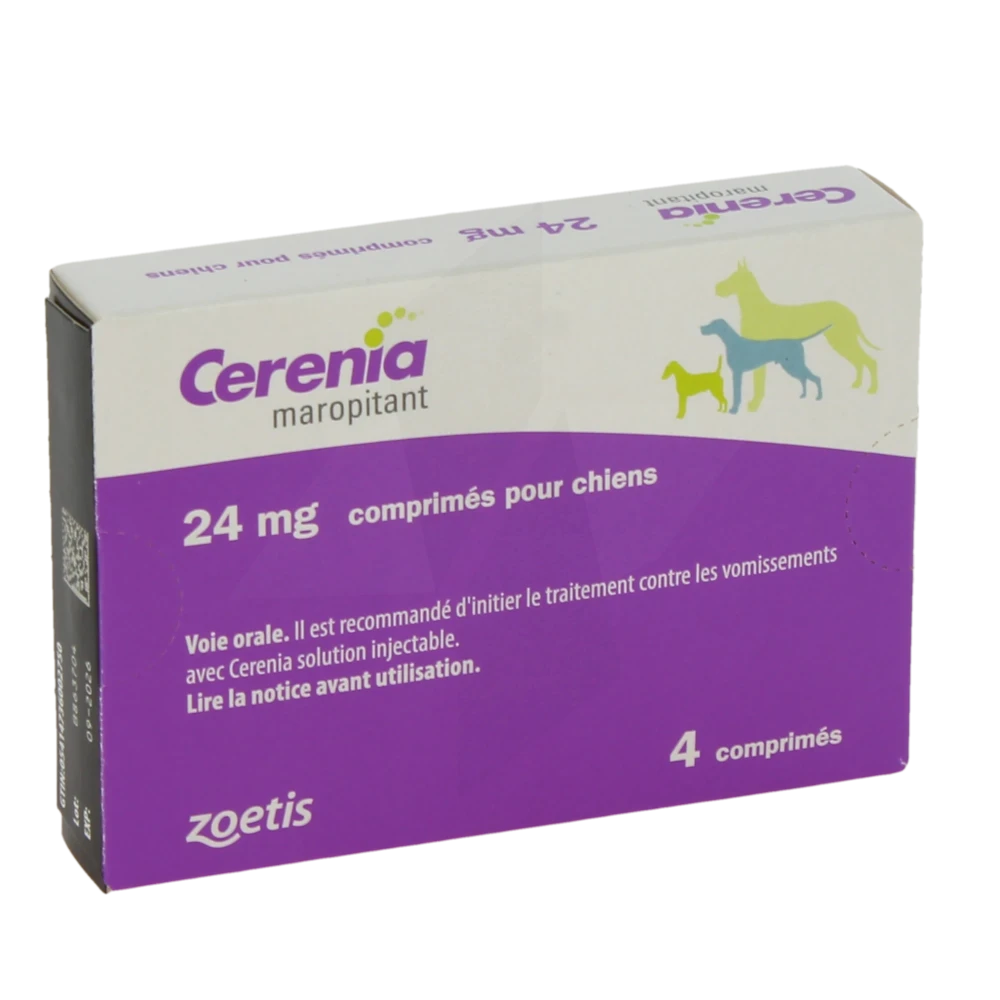 Cerenia 24 Mg Comprimes Pour Chiens, Comprimé