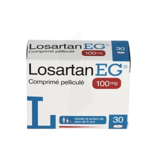 Losartan Eg 100 Mg, Comprimé Pelliculé