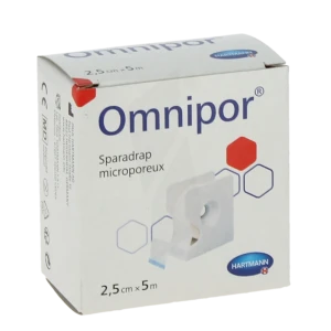 Omnipor® Sparadrap Microporeux 2,5 Cm X 5 Mètres - Dévidoir