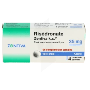 Risedronate Zentiva K.s. 35 Mg, Comprimé Pelliculé