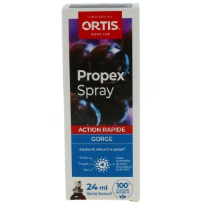Ortis - Propex Spray Gorge 24ml - Apaise Et Adoucit La Gorge