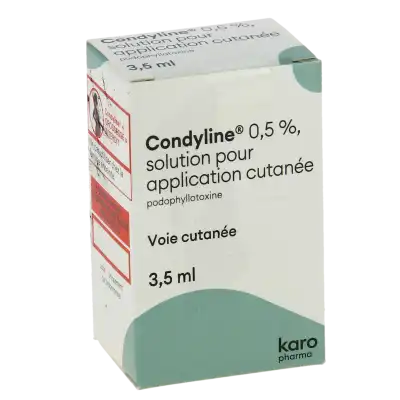 CONDYLINE 0,5 %, solution pour application cutanée