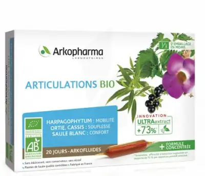 Arkofluide Bio Ultraextract Solution Buvable Articulations 20 Ampoules/10ml à Ris-Orangis