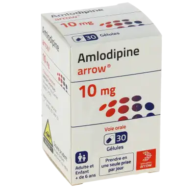Amlodipine Arrow 10 Mg, Gélule à LA TREMBLADE