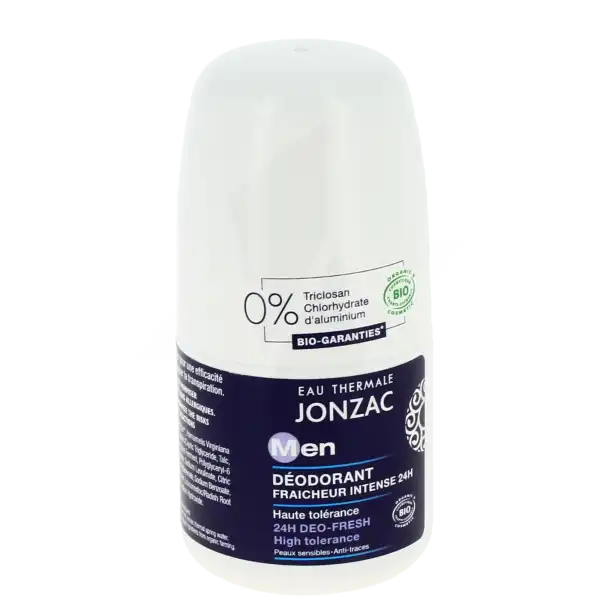 Eau Thermale Jonzac Homme Déodorant Fraîcheur Intense 24h Roll-on/50ml
