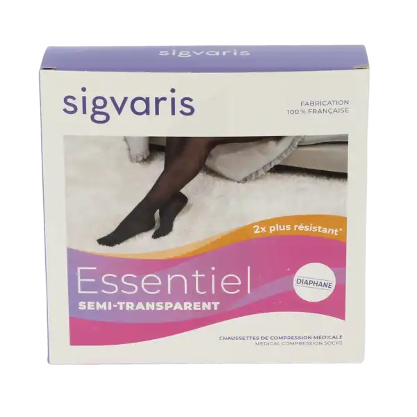 Sigvaris Essentiel Semi-transparent Chaussettes  Femme Classe 2 Dune X Large Normal