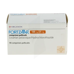 Fortzaar 100 Mg/25 Mg, Comprimé Pelliculé