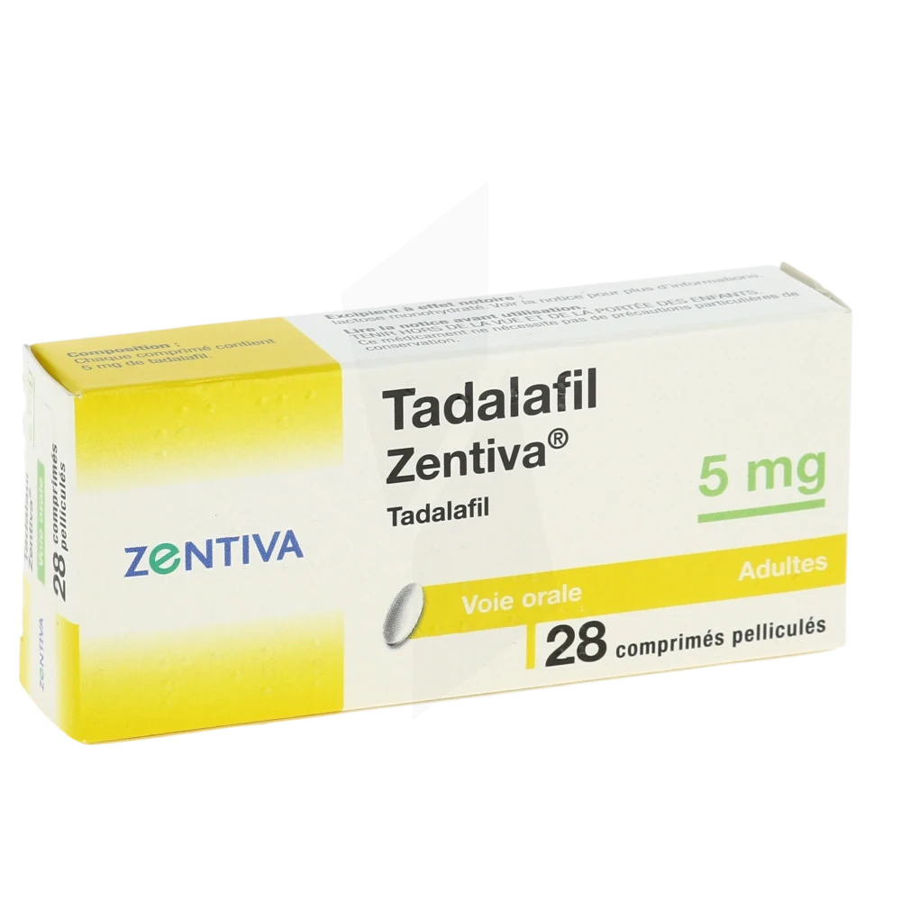 Tadalafil Zentiva 5 Mg, Comprimé Pelliculé