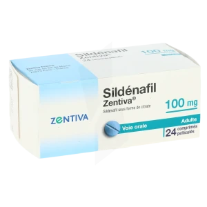 Sildenafil Zentiva 100 Mg, Comprimé Pelliculé