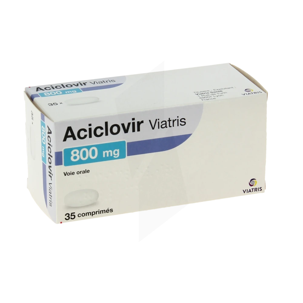 Aciclovir Viatris 800 Mg, Comprimé