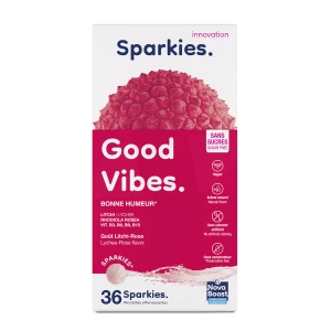 Novaboost Sparkies Bonne Humeur Litchi-rose Bt36