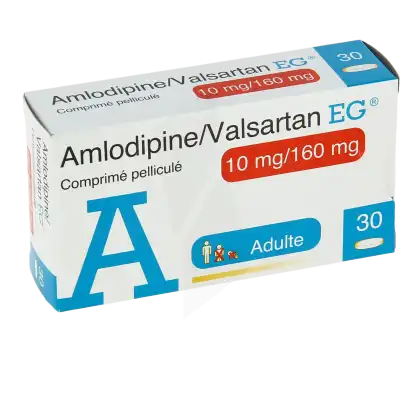 Amlodipine/valsartan Eg 10 Mg/160 Mg, Comprimé Pelliculé à Auterive
