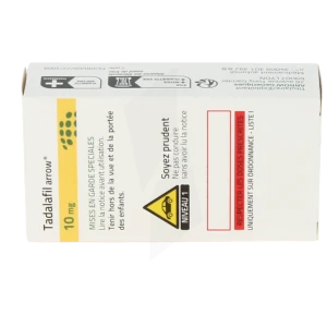 Tadalafil Arrow 10 Mg, Comprimé Pelliculé