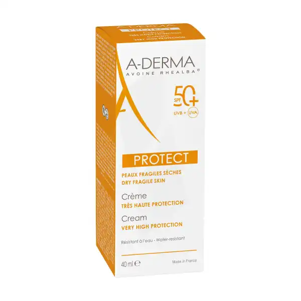Aderma Protect Crème Très Haute Protection 50+ 40ml