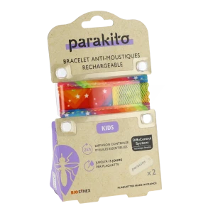 Para'kito Kids Bracelet Répulsif Anti-moustique Rainbow