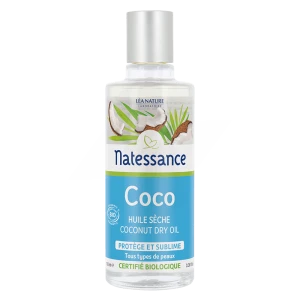 Natessance Huile Coco Bio 100% Pure 100ml