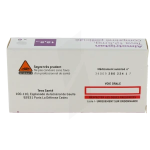 Almotriptan Teva 12,5 Mg, Comprimé Pelliculé