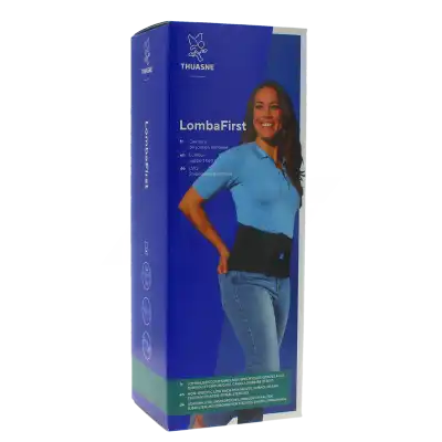 Thuasne Lombafirst Ceinture Lombaire Noir Hauteur 21cm Taille 1 à Balaruc-les-Bains