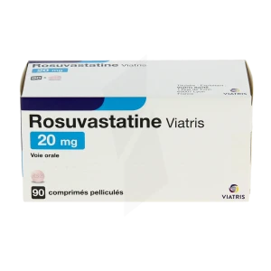 Rosuvastatine Viatris 20 Mg, Comprimé Pelliculé